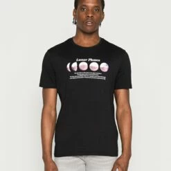 Pier One Hombre Camiseta Estampada - Black