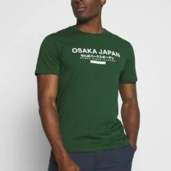 Pier One Hombre OSAKA TEE - Camiseta Estampada - Green