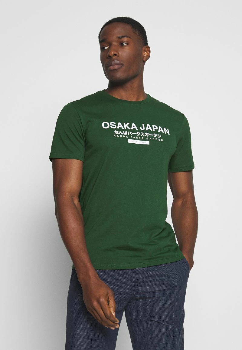 Pier One Hombre OSAKA TEE - Camiseta Estampada - Green