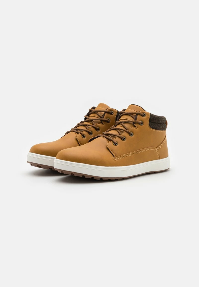 Pier One Hombre Zapatillas Altas - Camel - Imagen 2