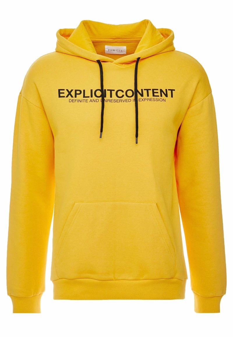 Pier One Unisexo Jersey Con Capucha - Yellow - Imagen 4