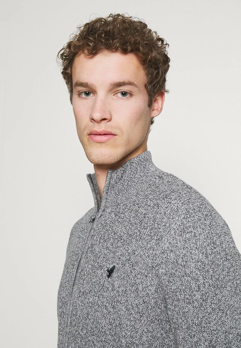 Pier One Hombre Chaqueta De Punto - Mottled Blue - Imagen 5