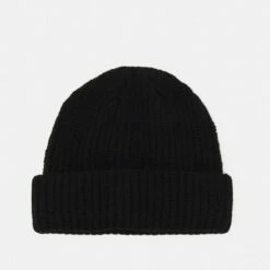 Pier One SHORT MICRO BEANIE UNISEX - Gorro - Black, Unisexo