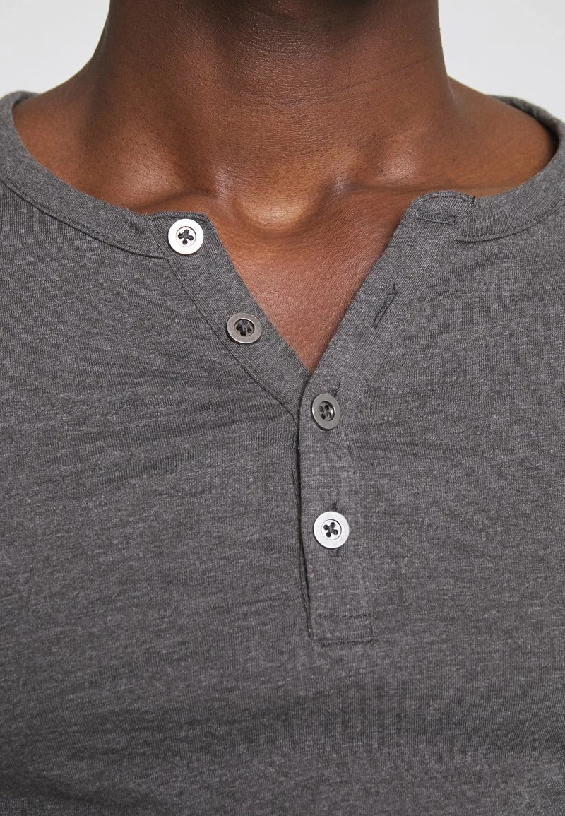 Pier One Hombre Camiseta De Manga Larga - Dark Grey Melange - Imagen 6