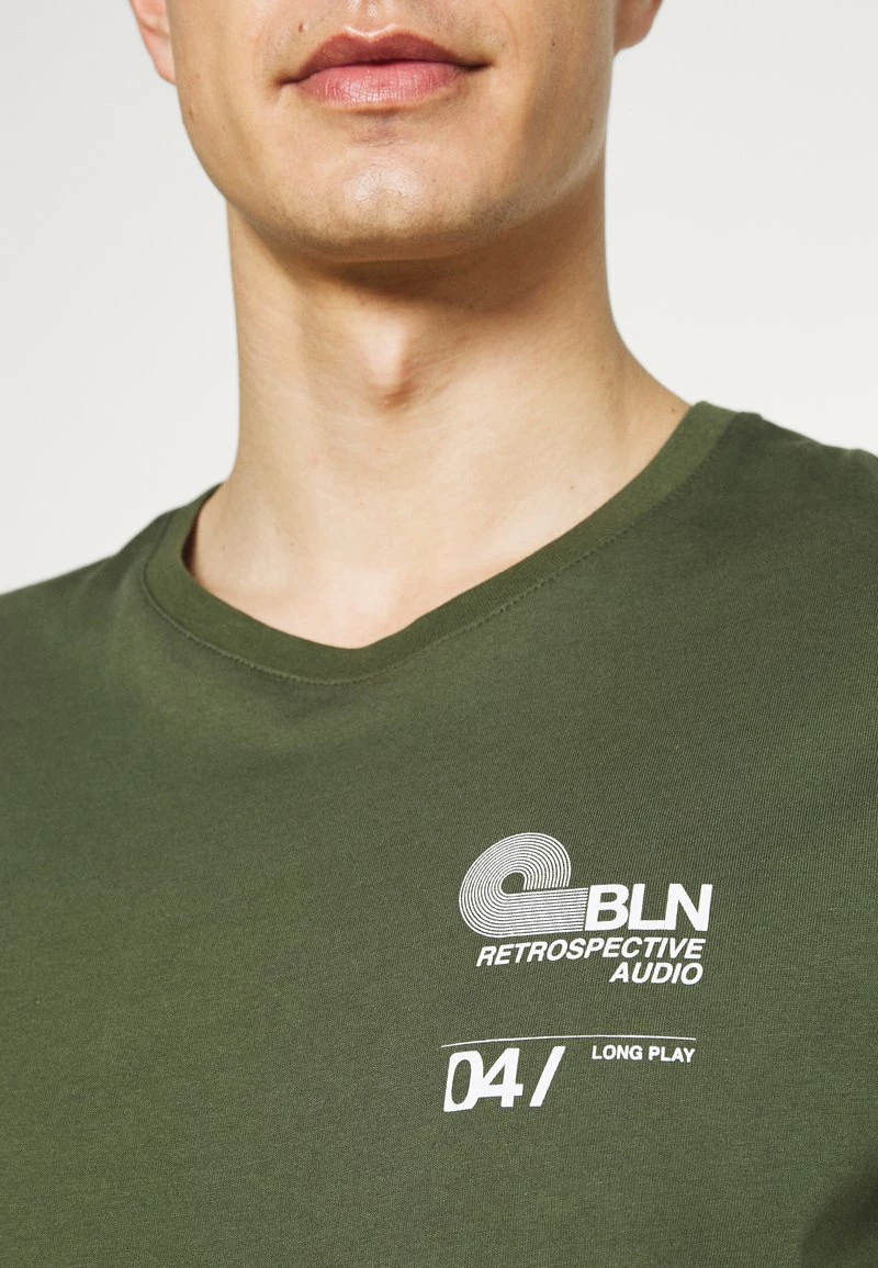 Pier One Hombre Camiseta Estampada - Green - Imagen 5