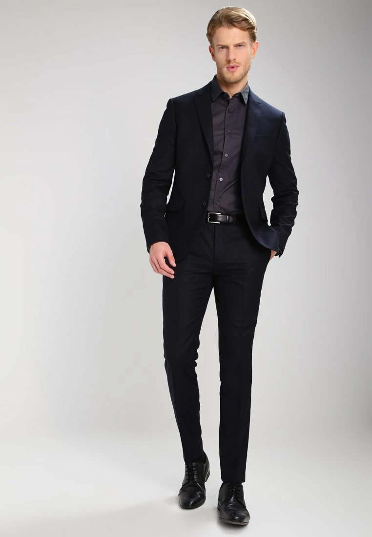 Pier One Hombre Camisa Elegante - Dark Grey - Imagen 2