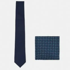 Pier One Hombre SET - Corbata - Dark Blue