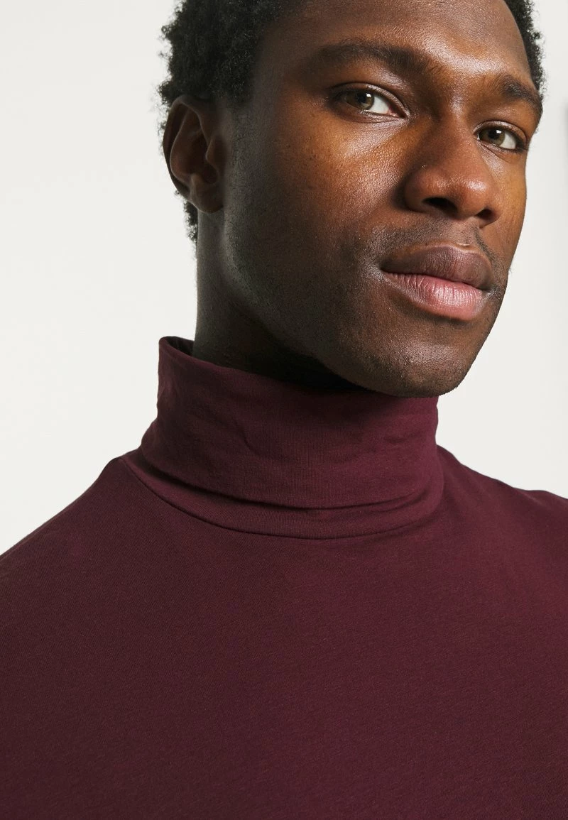 Pier One Hombre Camiseta De Manga Larga - Bordeaux - Imagen 4