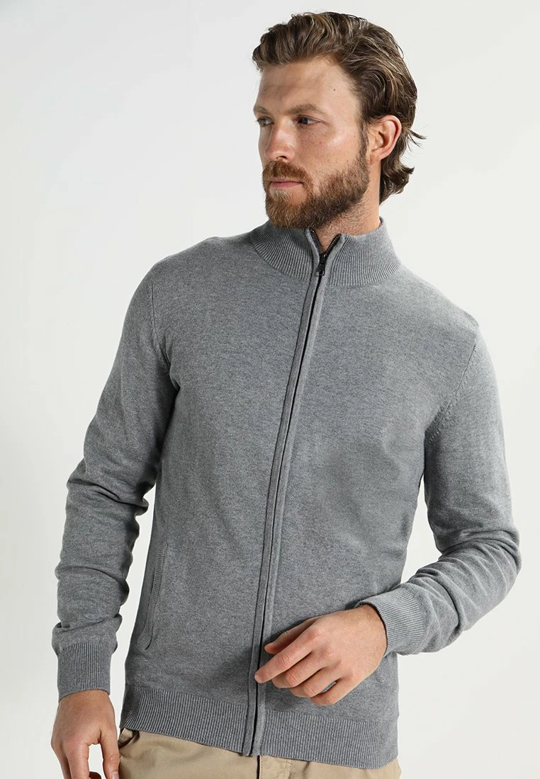 Pier One Chaqueta De Punto - Grey, Hombre