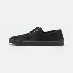 Pier One Hombre LEATHER - Zapatillas - Black