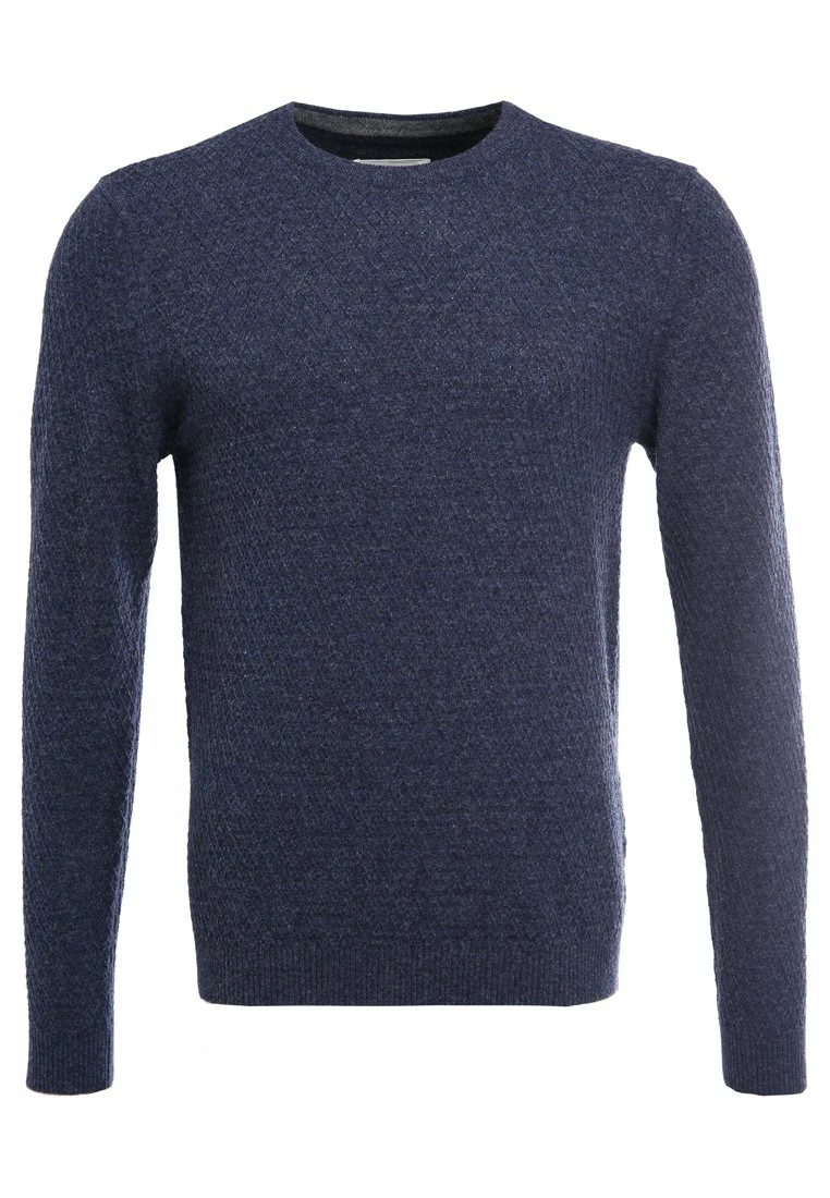 Pier One Hombre Jersey De Punto - Motled Dark Blue - Imagen 6