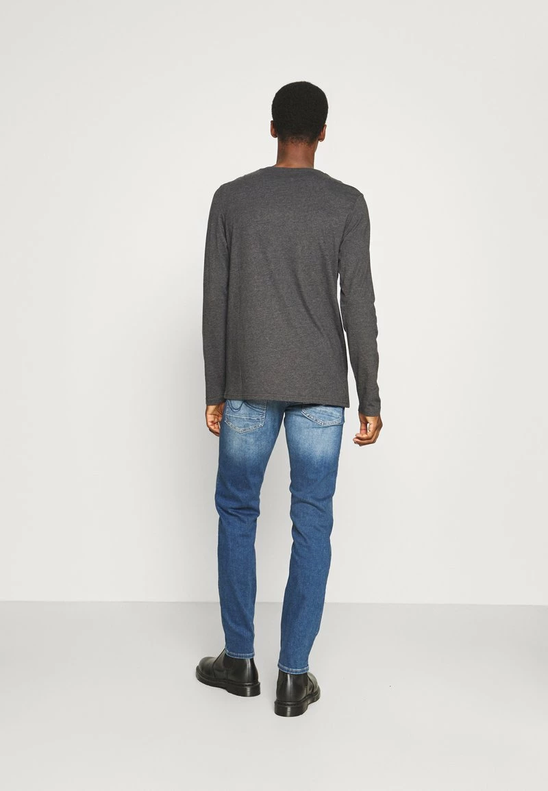 Pier One 2 PACK - Camiseta De Manga Larga - Dark Grey/black, Hombre - Imagen 3