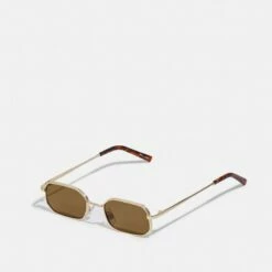 Pier One Unisexo UNISEX - Gafas De Sol - Gold-coloured/brown