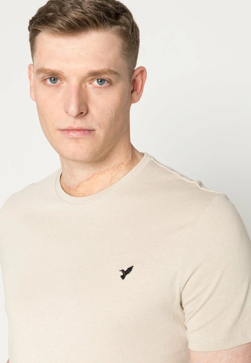 Pier One Hombre WITH BIRD STRAIGHT 5 PACK - Camiseta Básica - White/green/bordeaux/black/beige - Imagen 9