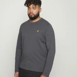 Pier One Hombre Camiseta De Manga Larga - Grey