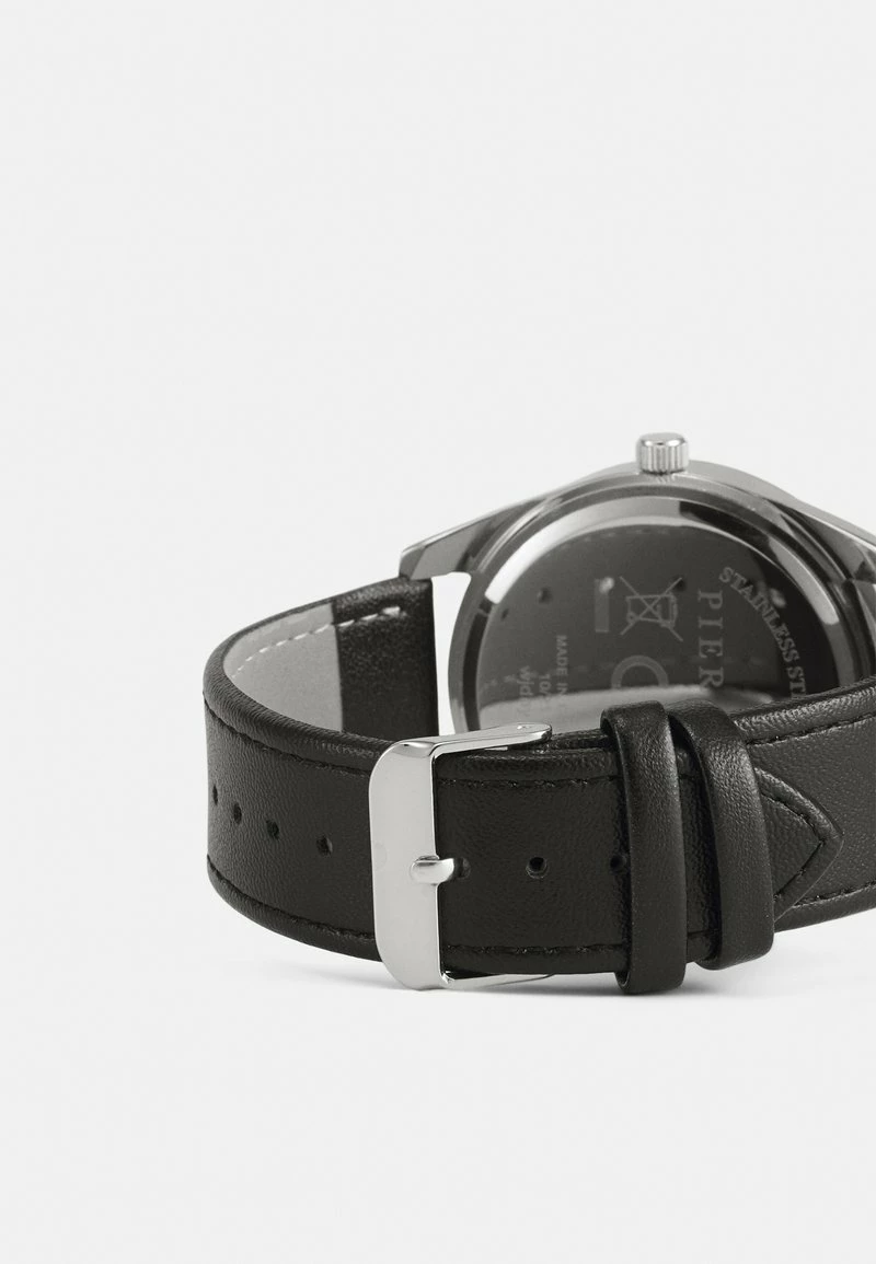 Pier One Unisexo Reloj - Black/silvercoloured - Imagen 2