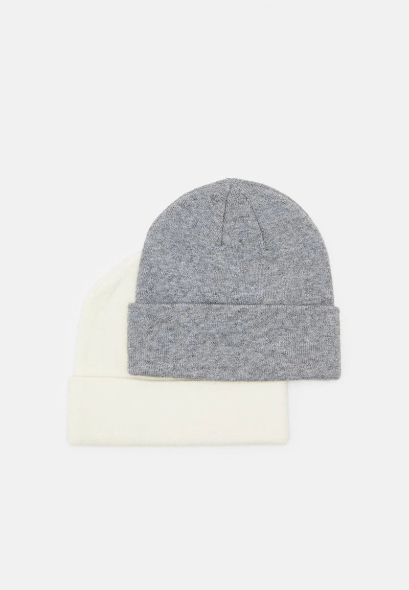 Pier One Unisexo 2 PACK UNISEX - Gorro - Grey/white - Imagen 2