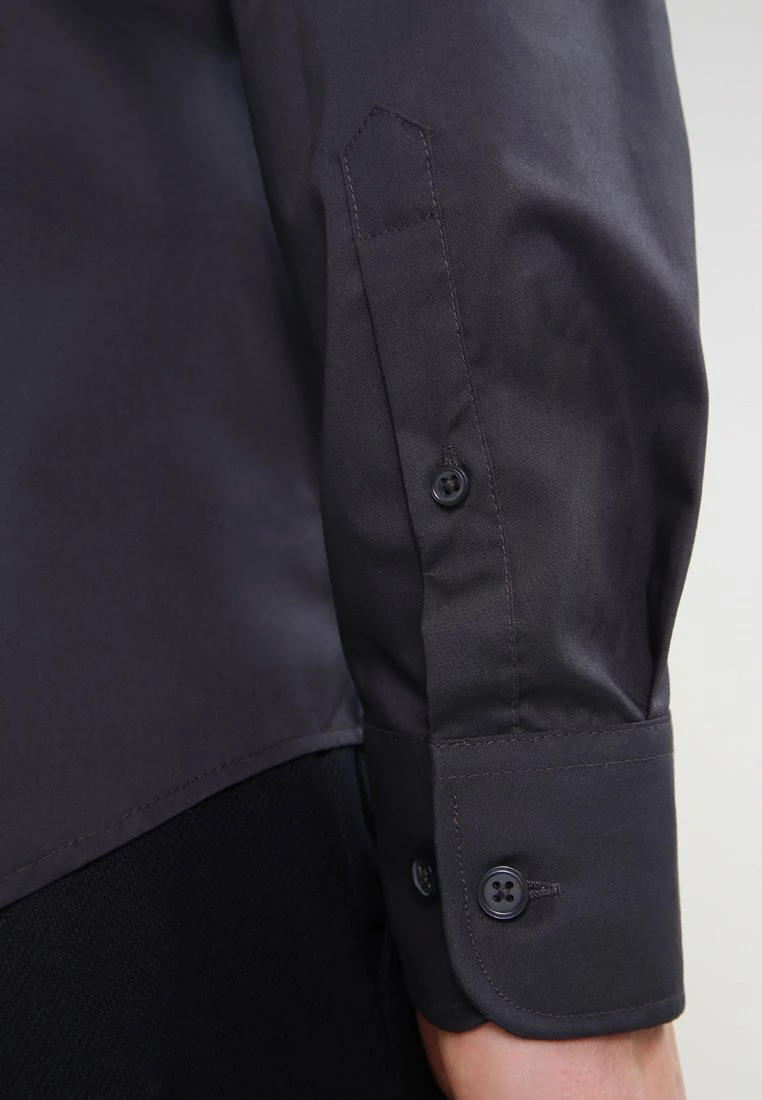 Pier One Hombre Camisa Elegante - Dark Grey - Imagen 5