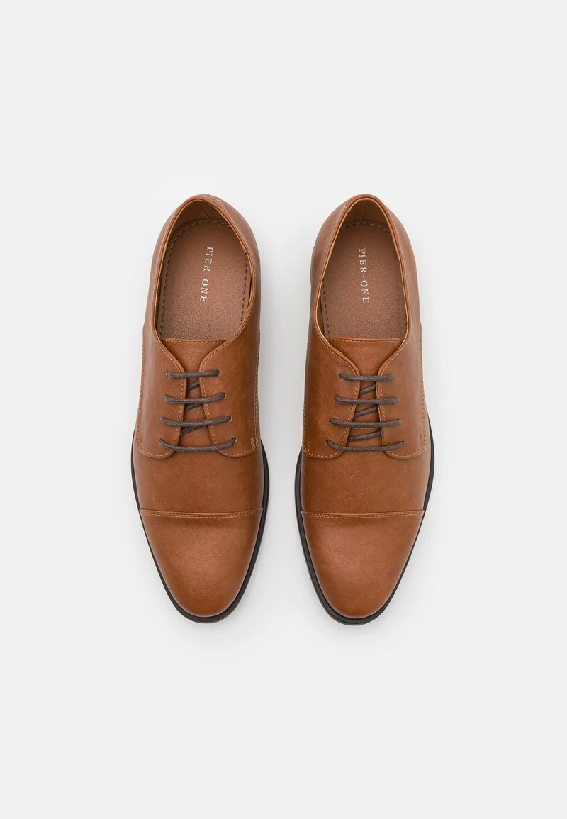 Pier One Hombre Zapatos Con Cordones - Cognac - Imagen 4