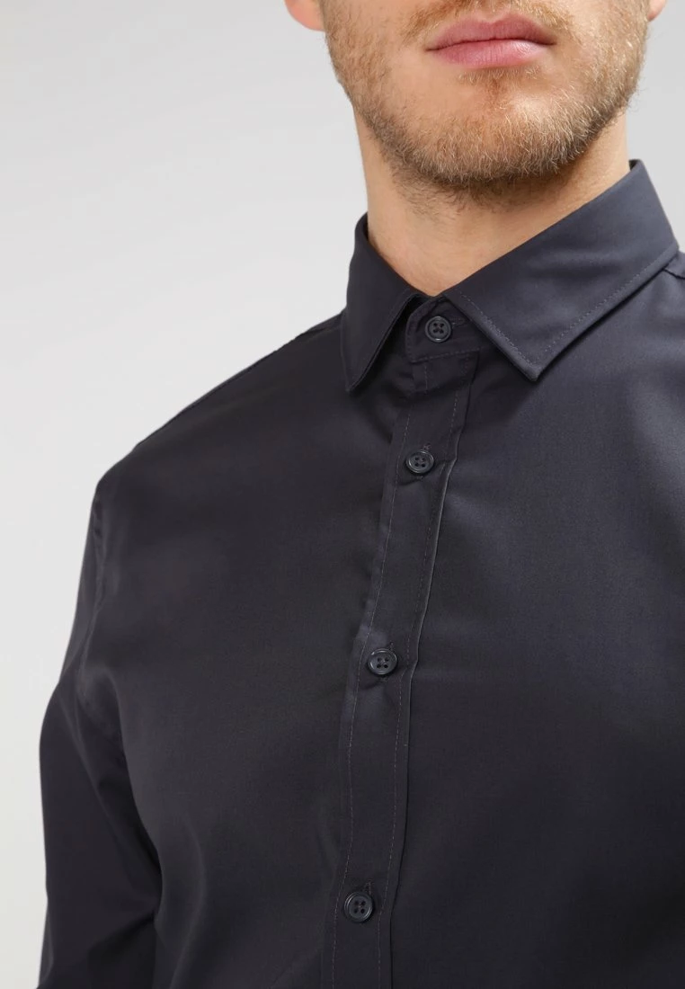 Pier One Hombre Camisa Elegante - Dark Grey - Imagen 4