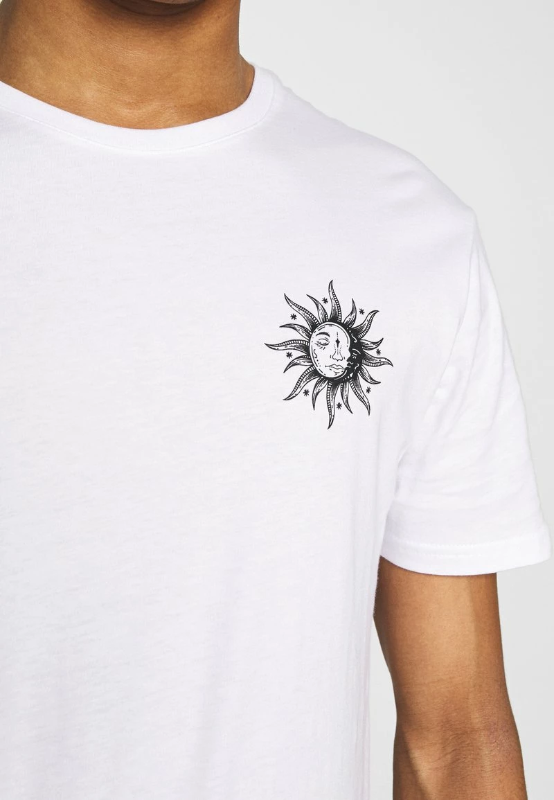 Pier One Hombre SUN MOON TEE - Camiseta Estampada - White - Imagen 6