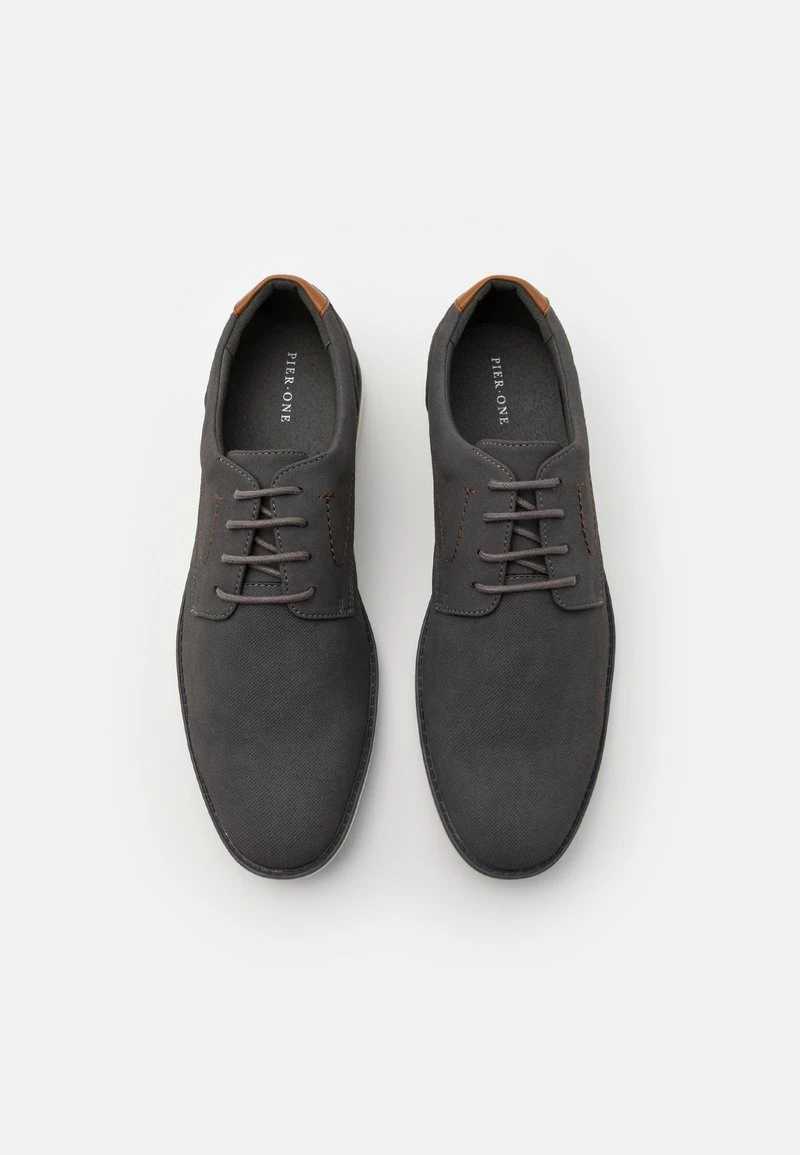 Pier One Hombre Zapatos Con Cordones - Grey - Imagen 4
