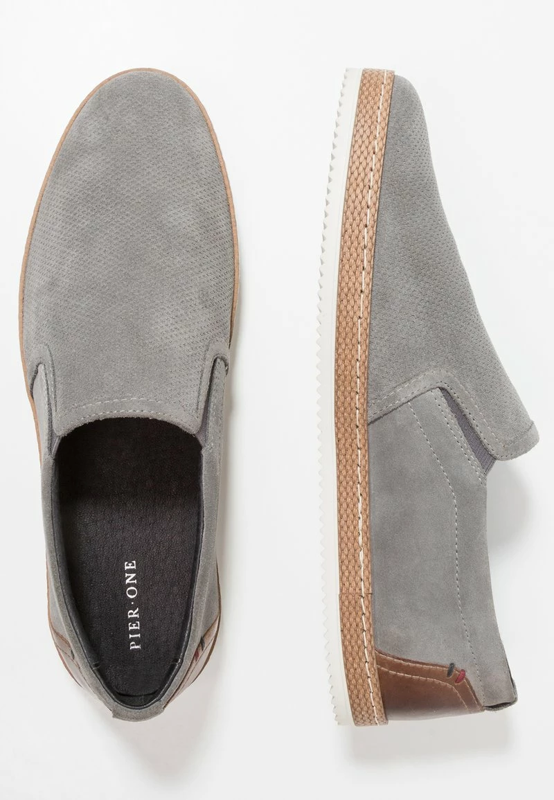 Pier One Hombre Mocasines - Grey - Imagen 2