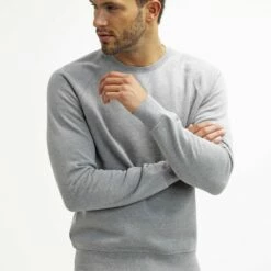 Pier One Sudadera - Mid Grey Melange, Hombre