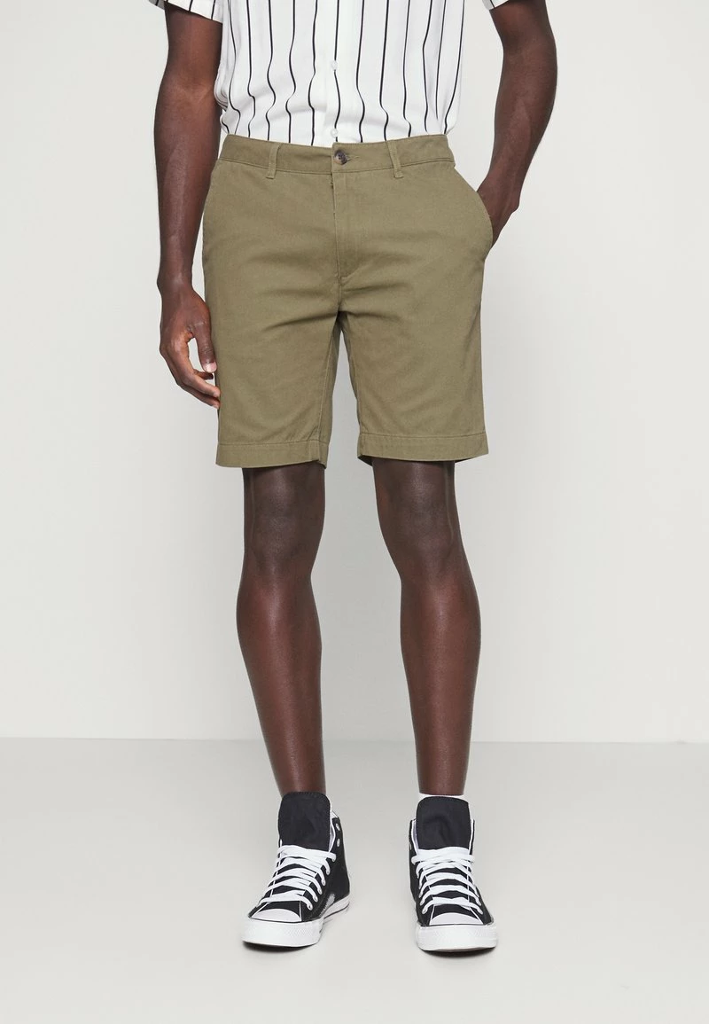 Pier One Hombre 2 PACK - Shorts - Black/olive - Imagen 6