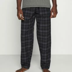 Pier One Hombre Pantalón De Pijama - Black/blue