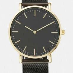 Pier One Unisexo Reloj - Black/goldcoloured