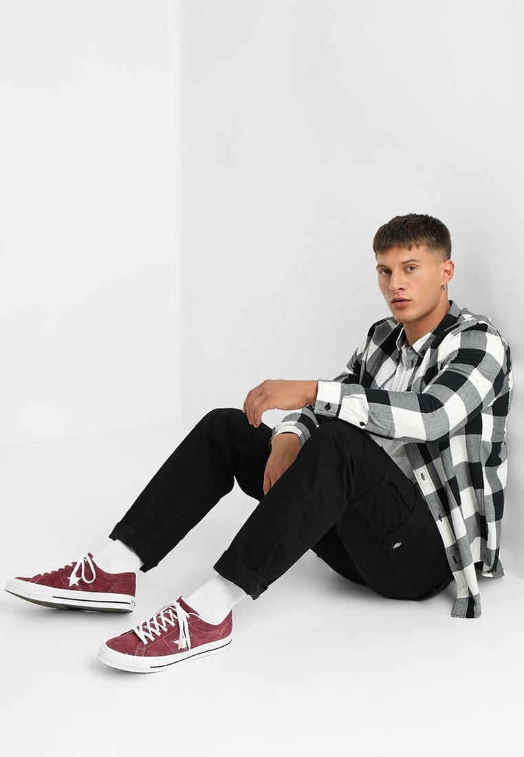 Pier One Hombre Camisa - Black/white - Imagen 2