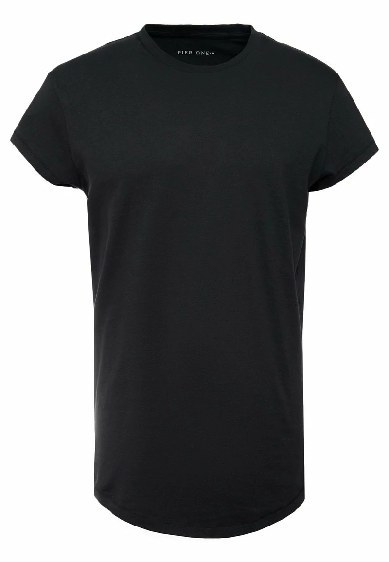 Pier One Hombre Camiseta Básica - Black - Imagen 4