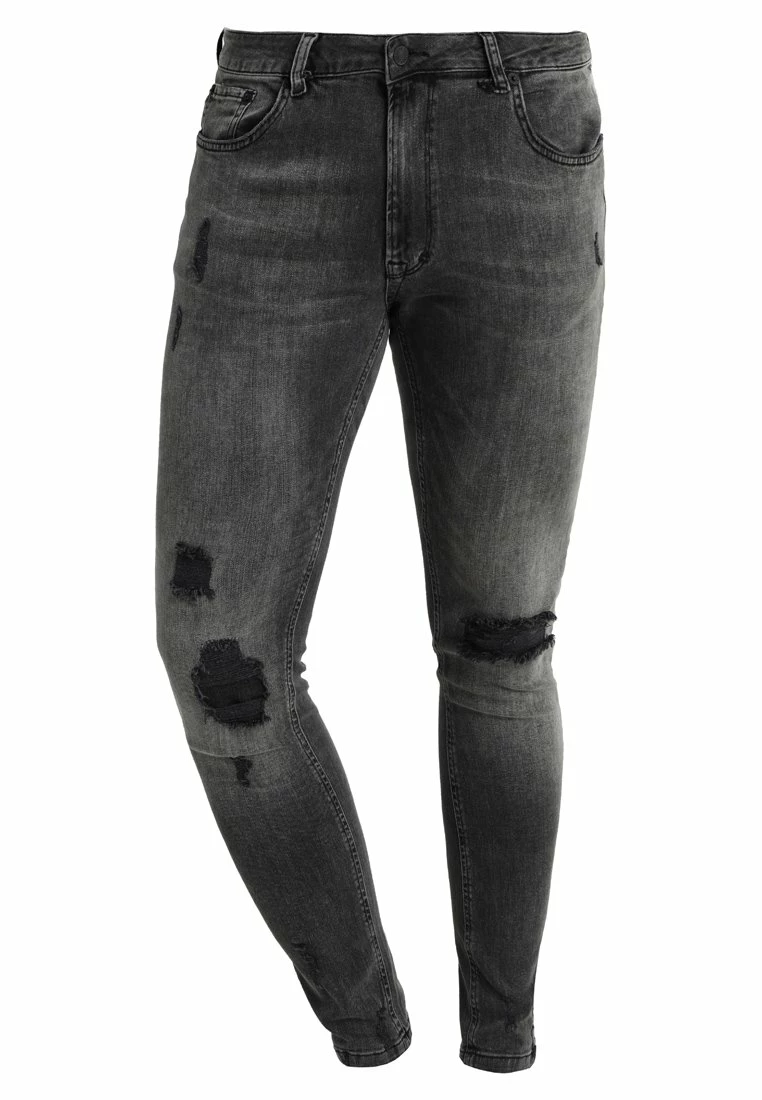 Pier One Hombre Vaqueros Pitillo - Black Denim - Imagen 5