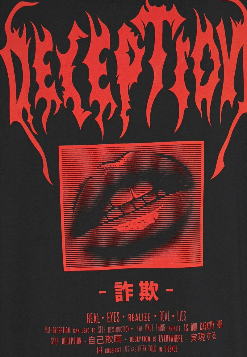 Pier One Hombre Camiseta Estampada - Black - Imagen 3