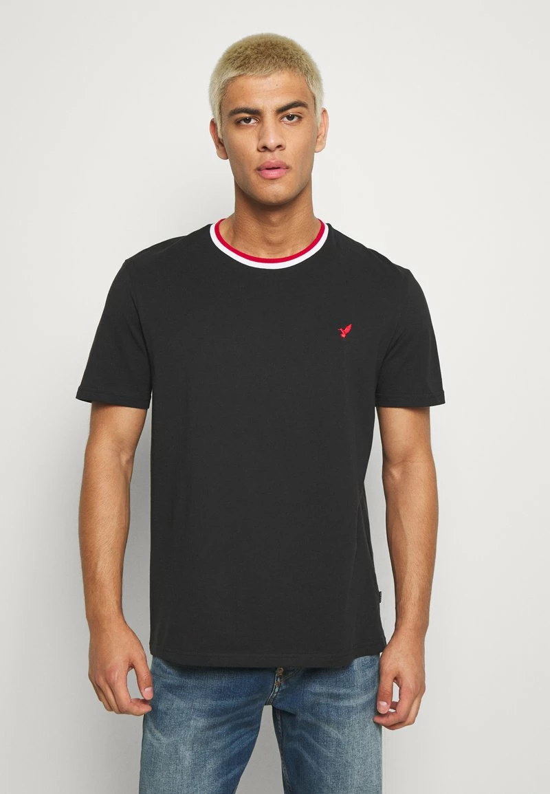 Pier One Hombre Camiseta Básica - Black