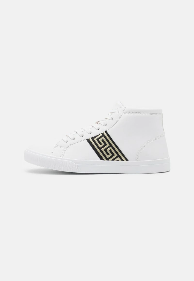 Pier One Hombre Zapatillas Altas - White/gold-coloured
