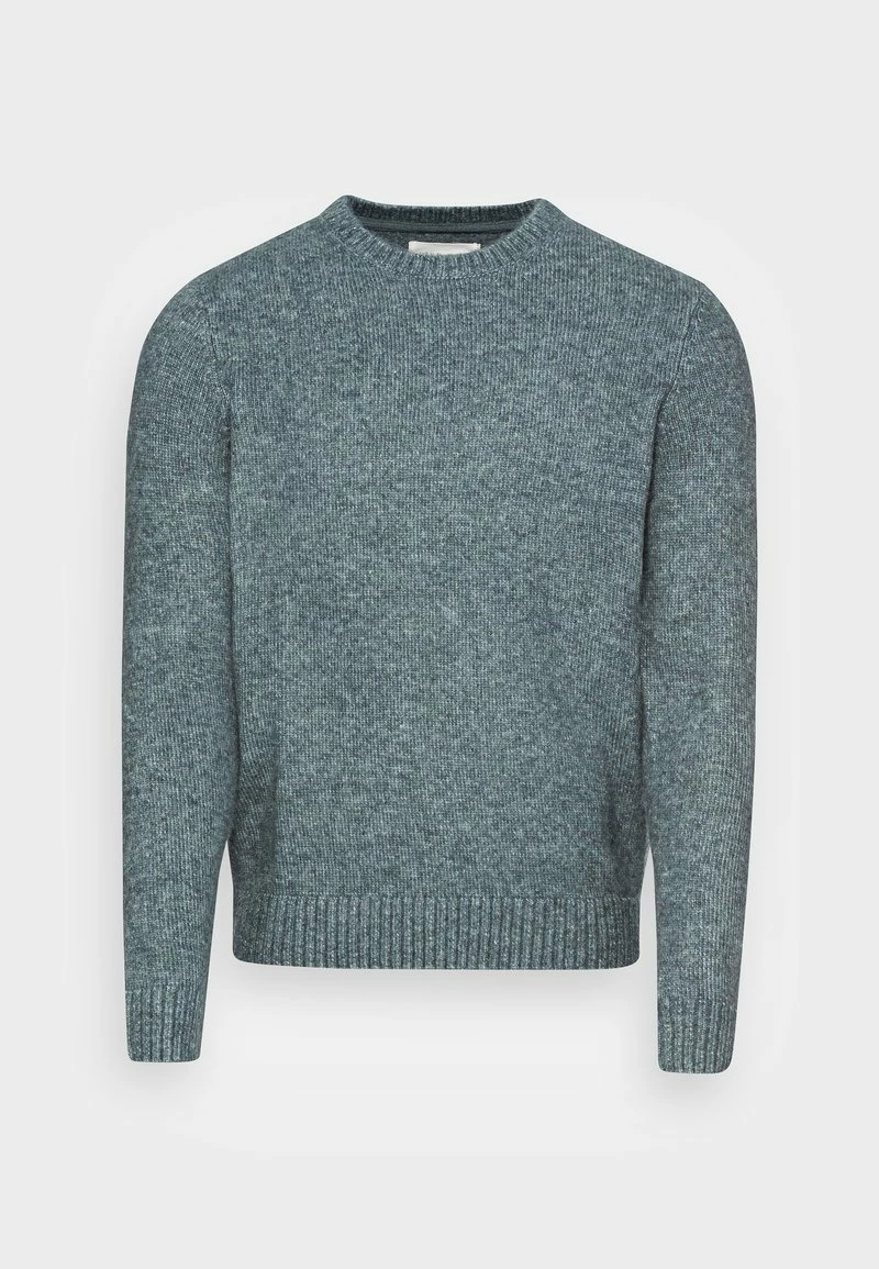 Pier One Hombre ESSENTIAL WINTER CREWNECK - Jersey De Punto - Blue/grey - Imagen 4