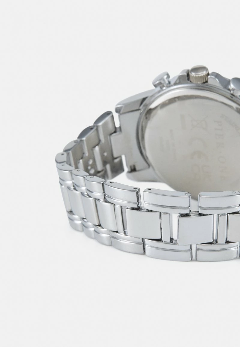 Pier One Unisexo UNISEX - Reloj - Silver-coloured/black - Imagen 2
