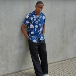 Pier One Hombre Camisa - Dark Blue