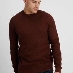 Pier One Hombre Jersey De Punto - Mottled Bordeaux