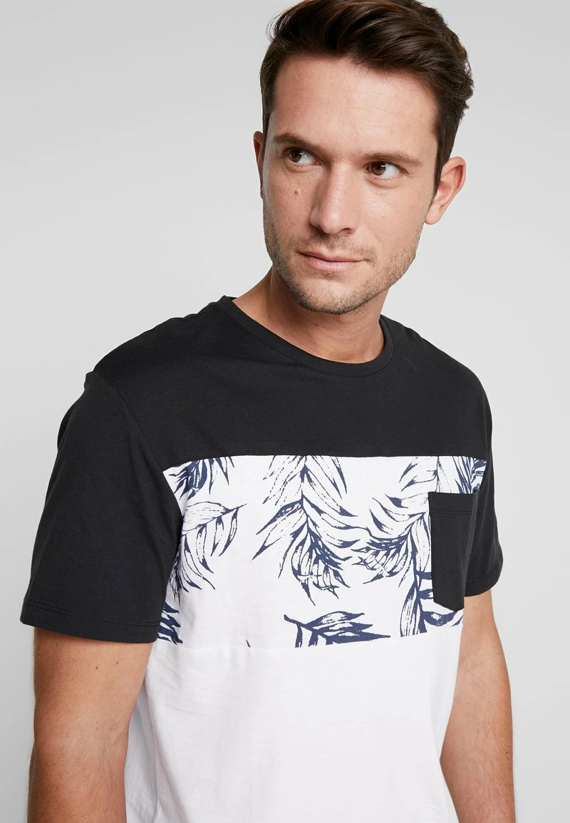 Pier One Hombre Camiseta Estampada - White/black - Imagen 4