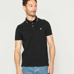 Pier One Polo - Black, Hombre