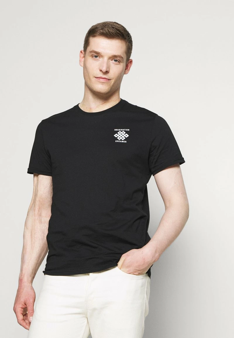 Pier One Hombre Camiseta Estampada - Black - Imagen 3