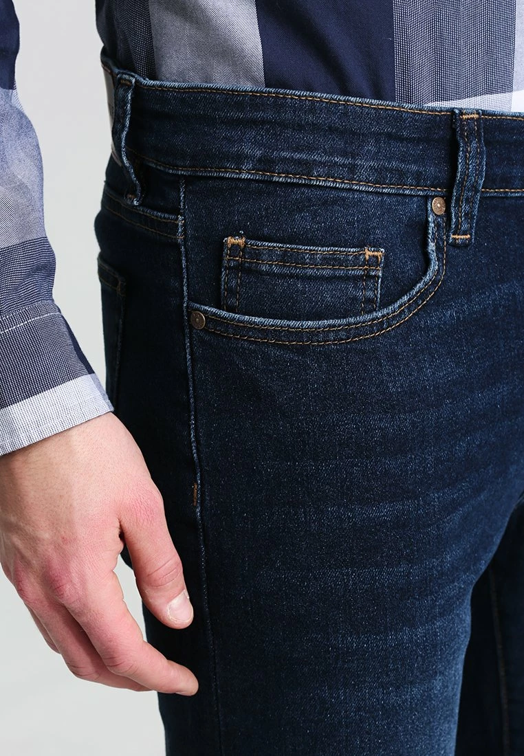 Pier One Hombre BASIC - Vaqueros Rectos - Dark Blue Denim - Imagen 4