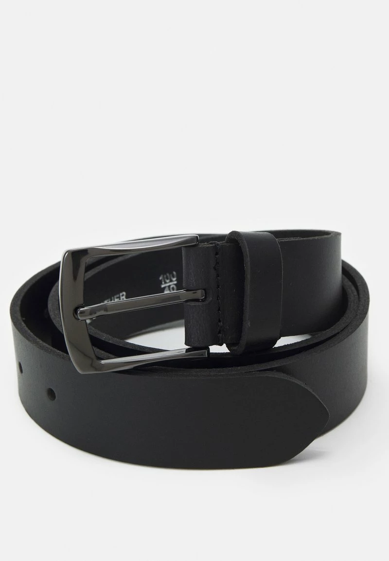 Pier One Hombre LEATHER - Cinturón - Black - Imagen 3