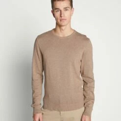 Pier One Hombre Jersey De Punto - Mottled Beige