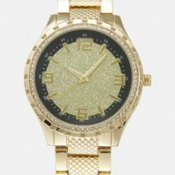 Pier One Unisexo Reloj - Gold-coloured