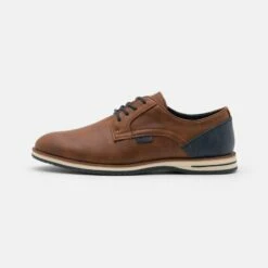 Pier One Hombre Zapatos Con Cordones - Cognac