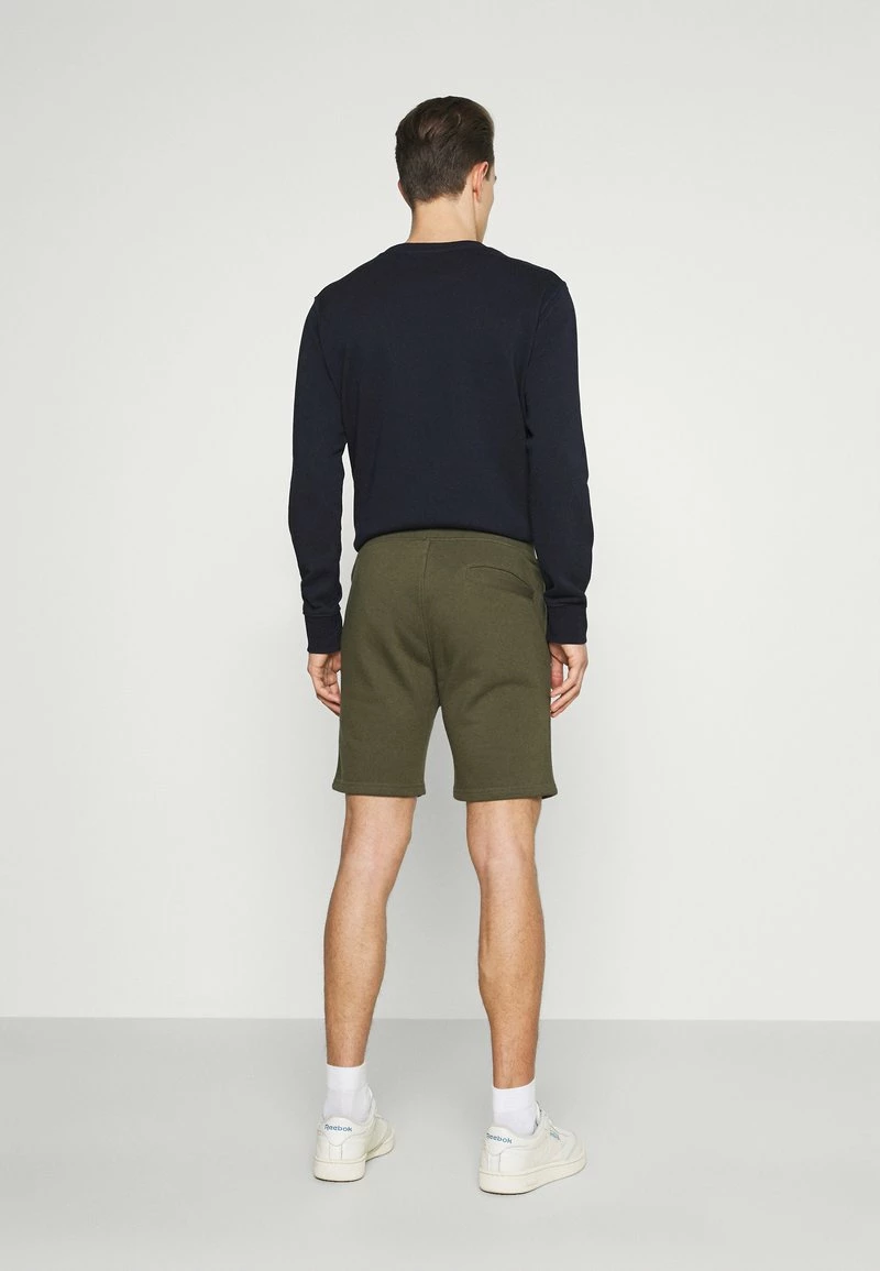 Pier One Hombre 2 PACK - Shorts - Black/olive - Imagen 3